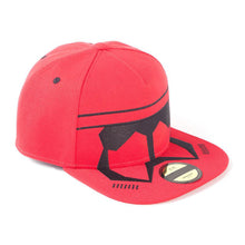 Load image into Gallery viewer, STAR WARS Rise of Skywalker Red Trooper Mask Snapback Baseball Cap, Unisex, Red (SB181107STW)
