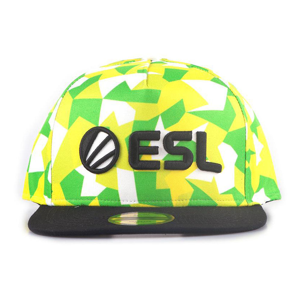 ESL Logo with All-Over Pattern E-Sports Snapback Baseball Cap (SB112802ESL)