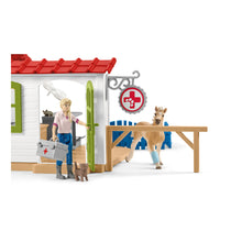 Load image into Gallery viewer, SCHLEICH Farm World Veterinarian Practice with Pets (42502)
