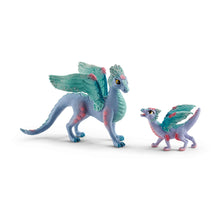 Load image into Gallery viewer, SCHLEICH Bayala Blossom Dragon Mother and Baby Toy Figures (70592)

