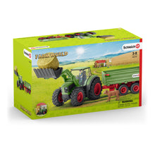 Load image into Gallery viewer, SCHLEICH Farm World Tractor with Trailer (42379)
