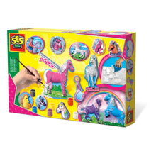 Load image into Gallery viewer, SES CREATIVE Children&#39;s Fantasy Horses Casting and Painting Set, 5 to 12 Years, Multi-colour (01155)
