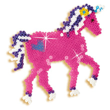 Load image into Gallery viewer, SES CREATIVE Children&#39;s Beedz Unicorns and Princesses Glitter Iron-on Beads Mosaic Set, 5 to 12 Years, Multi-colour (06216)
