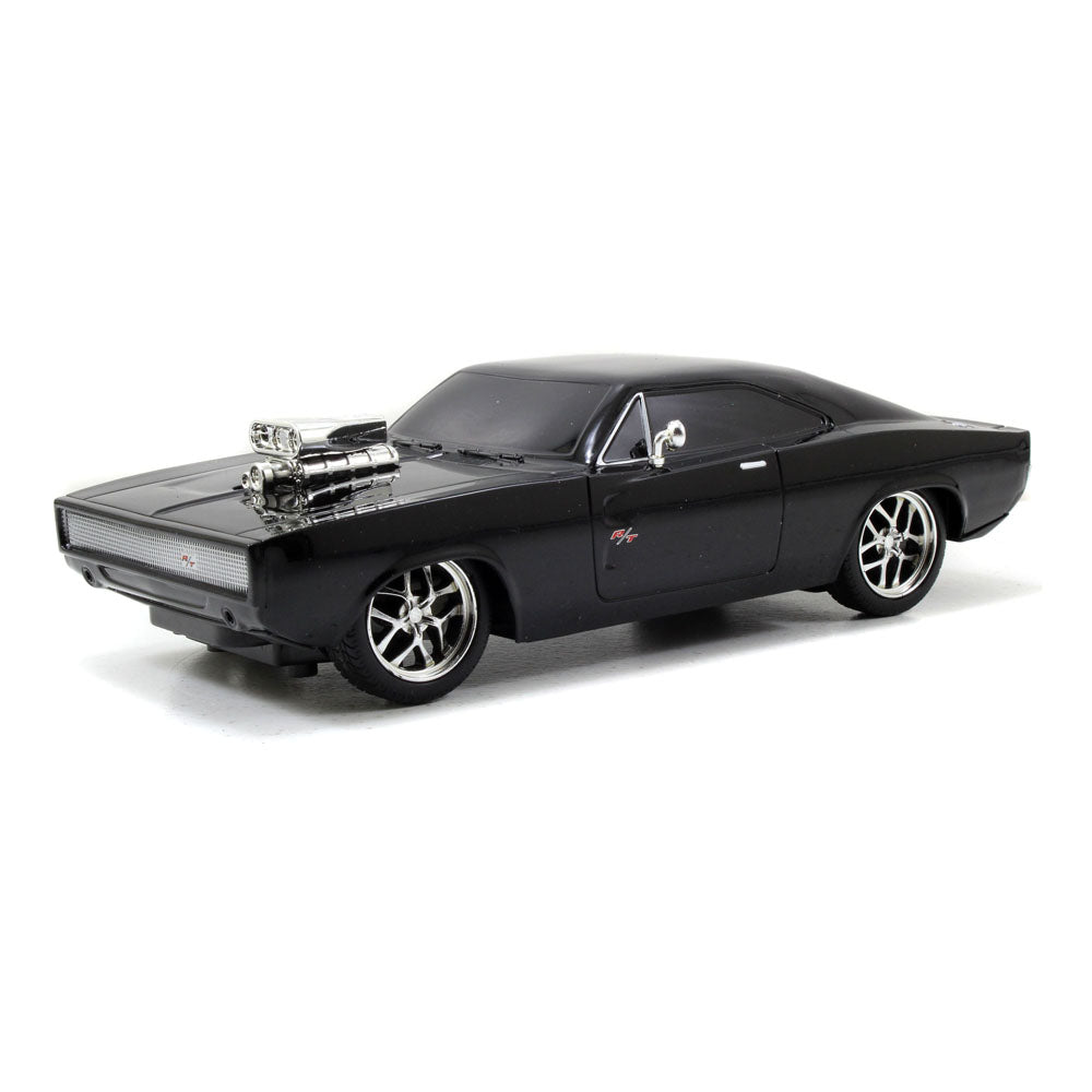 FAST & FURIOUS The Fast and the Furious Dom's 1970 Dodge Charger R/T Remote Control Toy Muscle Car, 1:24 Scale (253203019)