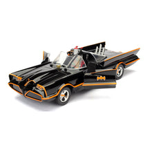 Load image into Gallery viewer, DC COMICS Batman 1966 TV Series Classic Batmobile Metals Die-cast Toy Car with Batman Die-cast Figure, 1:24 Scale (253215001)
