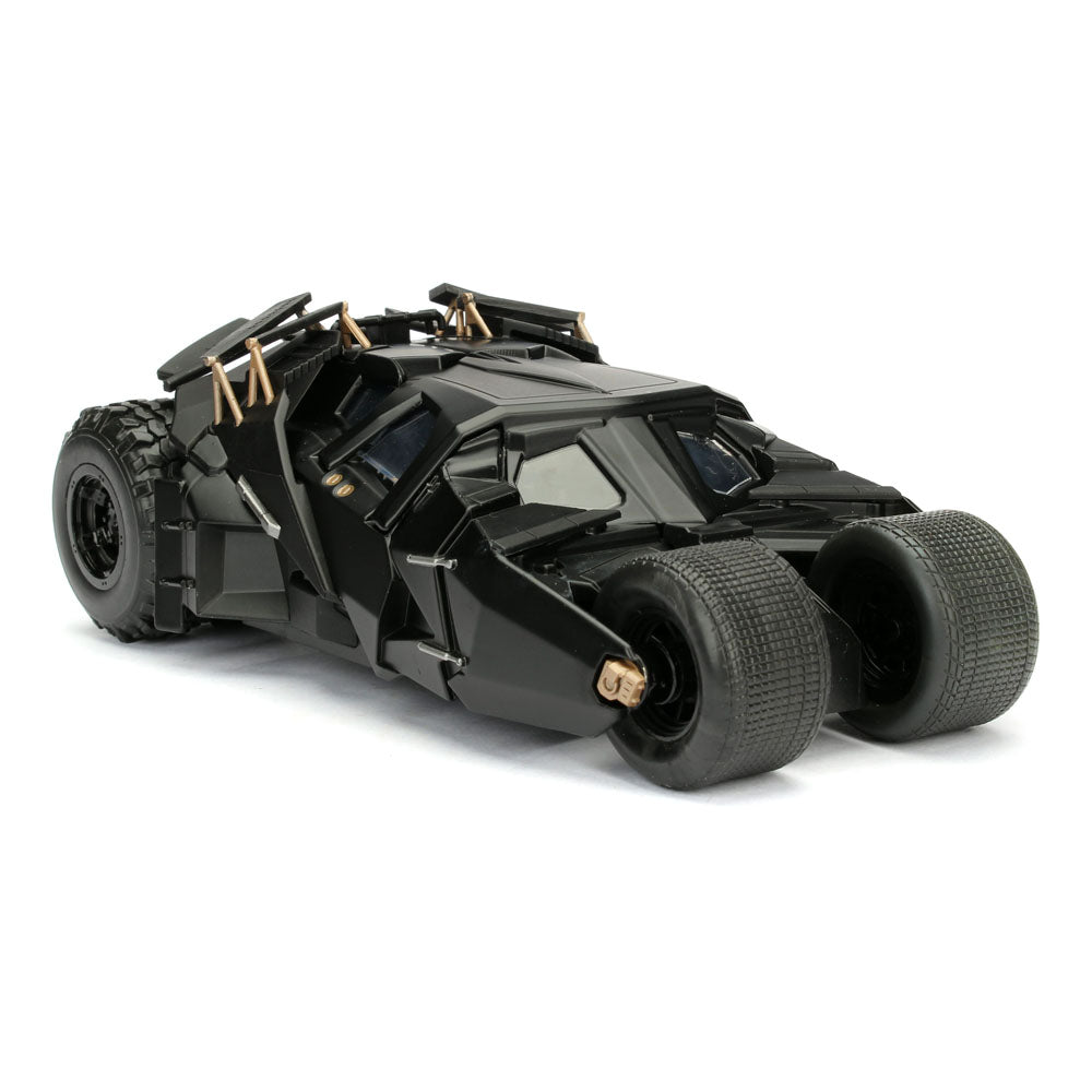DC COMICS Batman 2008 The Dark Knight Movie Tumbler Batmobile Metals Die-cast Toy Car with Batman Die-cast Figure, 1:24 Scale (253215005)