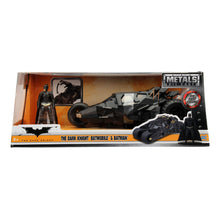 Load image into Gallery viewer, DC COMICS Batman 2008 The Dark Knight Movie Tumbler Batmobile Metals Die-cast Toy Car with Batman Die-cast Figure, 1:24 Scale (253215005)
