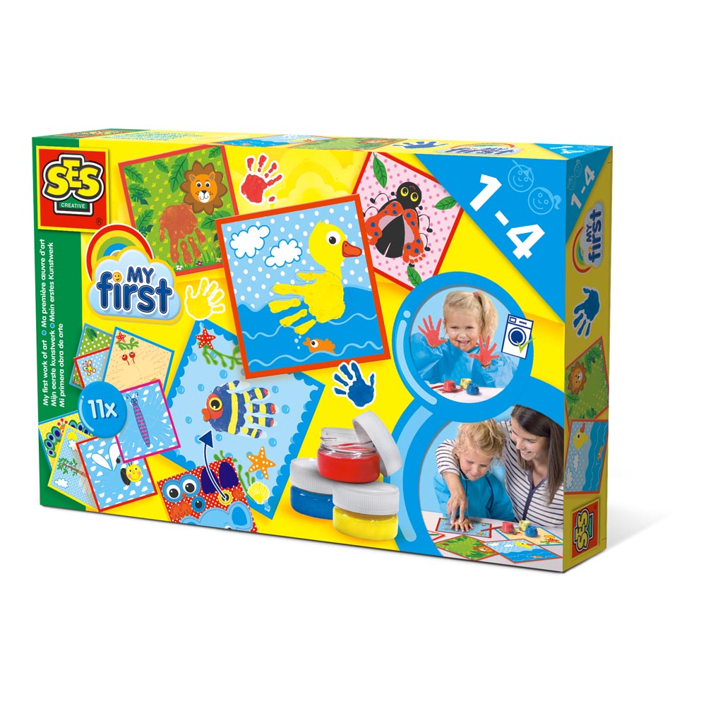 SES CREATIVE Children's My First Work of Art Set, Unisex, 1 to 4 Years, Multi-colour (14419)