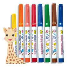 Load image into Gallery viewer, SES CREATIVE Children&#39;s My First Sophie La Giraffe Baby Markers Set, 8 Colours, Unisex, 12 Months and Above, Multi-colour (14491)
