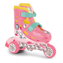 Load image into Gallery viewer, HELLO KITTY Club Children&#39;s Tri-to-Inline Skates, Size 9 to 11.5 UK, Girl, Ages Three Years and Above, Pink/White (OHKY084-2)

