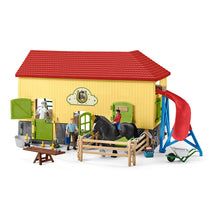 Load image into Gallery viewer, SCHLEICH Farm World Children&#39;s Horse Stable with Accessories, Unisex, Ages Three Years and Above, Multi-colour (42485)
