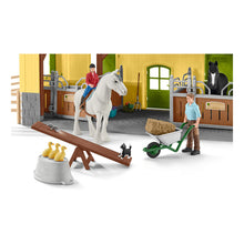 Load image into Gallery viewer, SCHLEICH Farm World Children&#39;s Horse Stable with Accessories, Unisex, Ages Three Years and Above, Multi-colour (42485)
