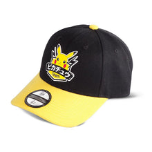 Load image into Gallery viewer, POKEMON Olympics Team Pikachu Badge Adjustable Cap, Unisex, Black/Yellow (BA121378POK)
