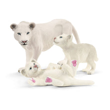 Load image into Gallery viewer, SCHLEICH Wild Life Lion Mother with Cubs Toy Figures, 3 to 8 Years (42505)
