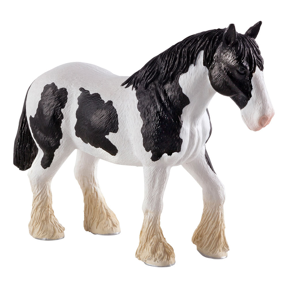 ANIMAL PLANET Clydesdale Black and White Horse Toy Figure, Unisex, Three Years and Above, Black/White (387085)