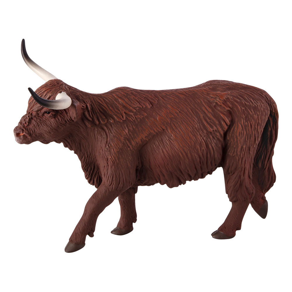 ANIMAL PLANET Highland Cow Toy Figure, Unisex, Three Years and Above, Brown (387199)