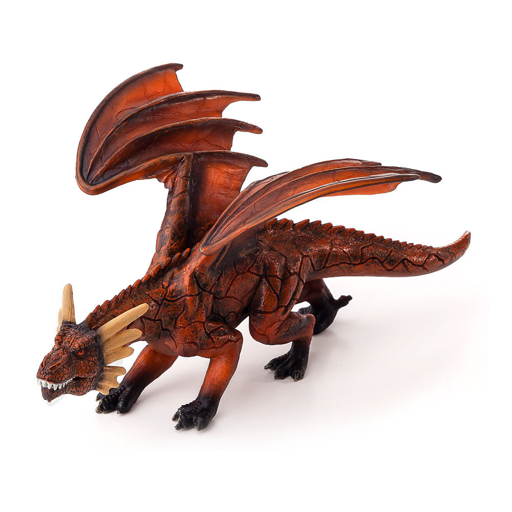 ANIMAL PLANET Fire Dragon with Articulated Jaw Toy Figure, Unisex, Three Years and Above, Multi-colour (387253)