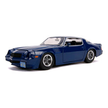 Load image into Gallery viewer, STRANGER THINGS Hollywood Rides Billy&#39;s 1979 Chevy Camaro Z28 Die-cast Toy Muscle Sports Car with Collectors Coin, 1:24 Scale (253255002)
