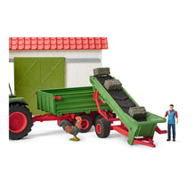 Load image into Gallery viewer, SCHLEICH Farm World Hay Conveyor with Farmer Toy Playset, Multi-colour, 3 to 8 Years (42377)
