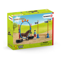 Load image into Gallery viewer, SCHLEICH Farm World Pony Agility Race Toy Playset, Multi-colour, 3 to 8 Years (42482)
