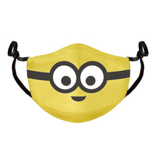 Load image into Gallery viewer, MINIONS Novelty Face Adjustable Shaped Facemask, Unisex, Yellow (FM761137DSP)
