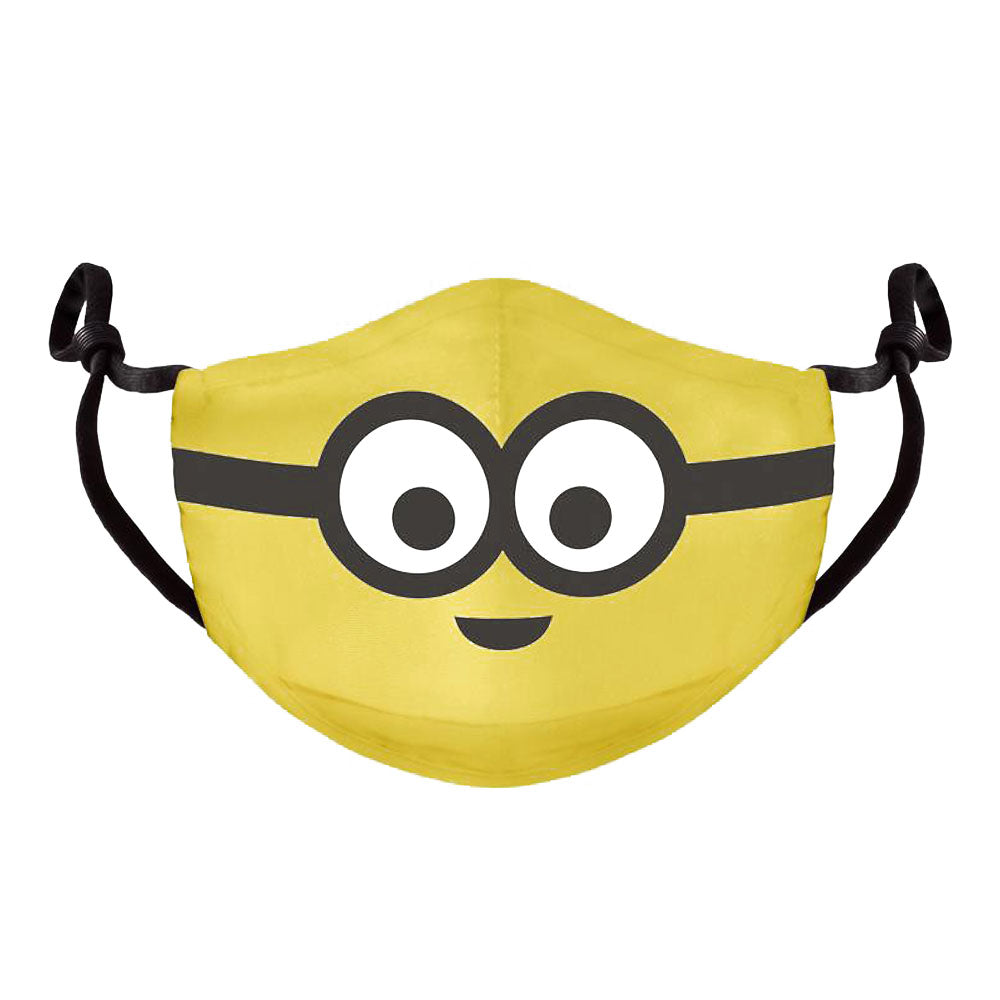 MINIONS Novelty Face Adjustable Shaped Facemask, Unisex, Yellow (FM761137DSP)