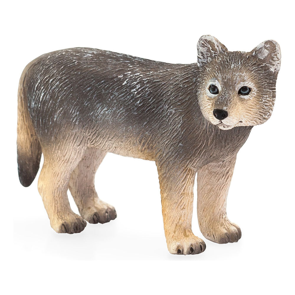 ANIMAL PLANET Wolf Cub Toy Figure, Unisex, Three Years and Above, Grey (387244)