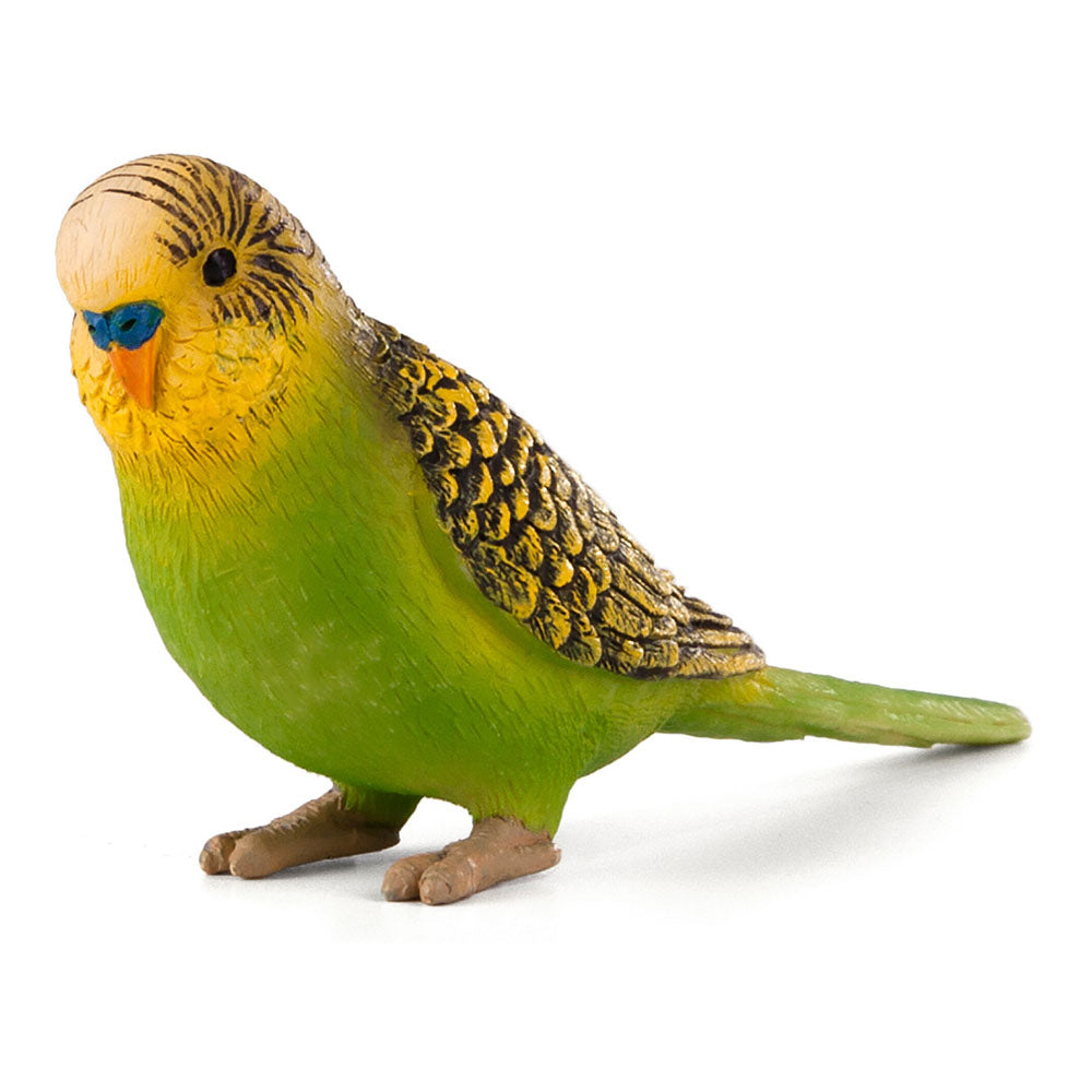 ANIMAL PLANET Green Budgerigar Toy Figure, Unisex, Three Years and Above, Green/Yellow (387262)