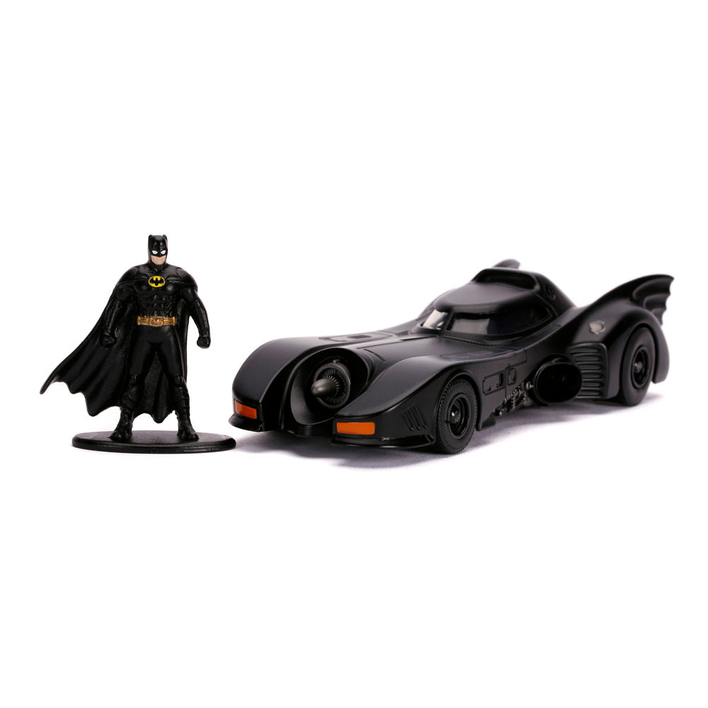DC COMICS Batman 1989 Movie Batmobile Die-cast Vehicle and Metal Batman Mini Figure, Scale 1:32 (253213003)
