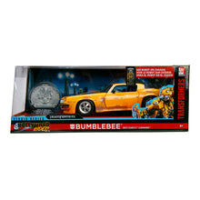 Load image into Gallery viewer, HASBRO Transformers Hollywood Rides Bumblebee 1977 Chevy Camaro with Collector Coin, Scale 1:24 (253115001)
