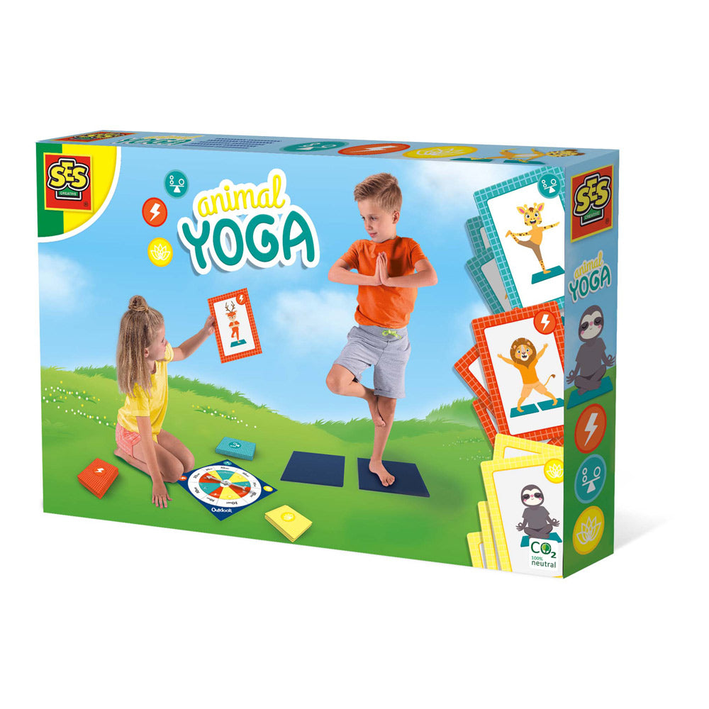 SES CREATIVE Children's Animal Yoga, Unisex, Three Years and Above, Multi-colour (02288)