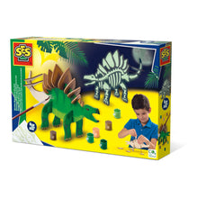 Load image into Gallery viewer, SES CREATIVE Children&#39;s Wooden Dino Glow-in-the-Dark Kit, Unisex, Five Years and Above, Multi-colour (14209)
