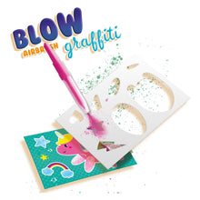 Load image into Gallery viewer, SES CREATIVE Children&#39;s Blow Airbrush Graffiti Set, Unisex, Six Years and Above, Multi-colour (14759)
