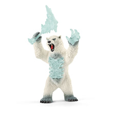 Load image into Gallery viewer, SCHLEICH Eldrador Creatures Blizzard Bear with Weapon Toy Figure, 7 to 12 Years, Multi-colour (42510)
