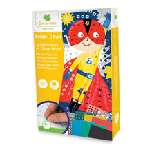 Load image into Gallery viewer, SYCOMORE Stick &amp; Fun Children&#39;s Mosaics Super Hero&#39;s, Unisex, 5 Years or Above, Multi-colour (CRE7025)
