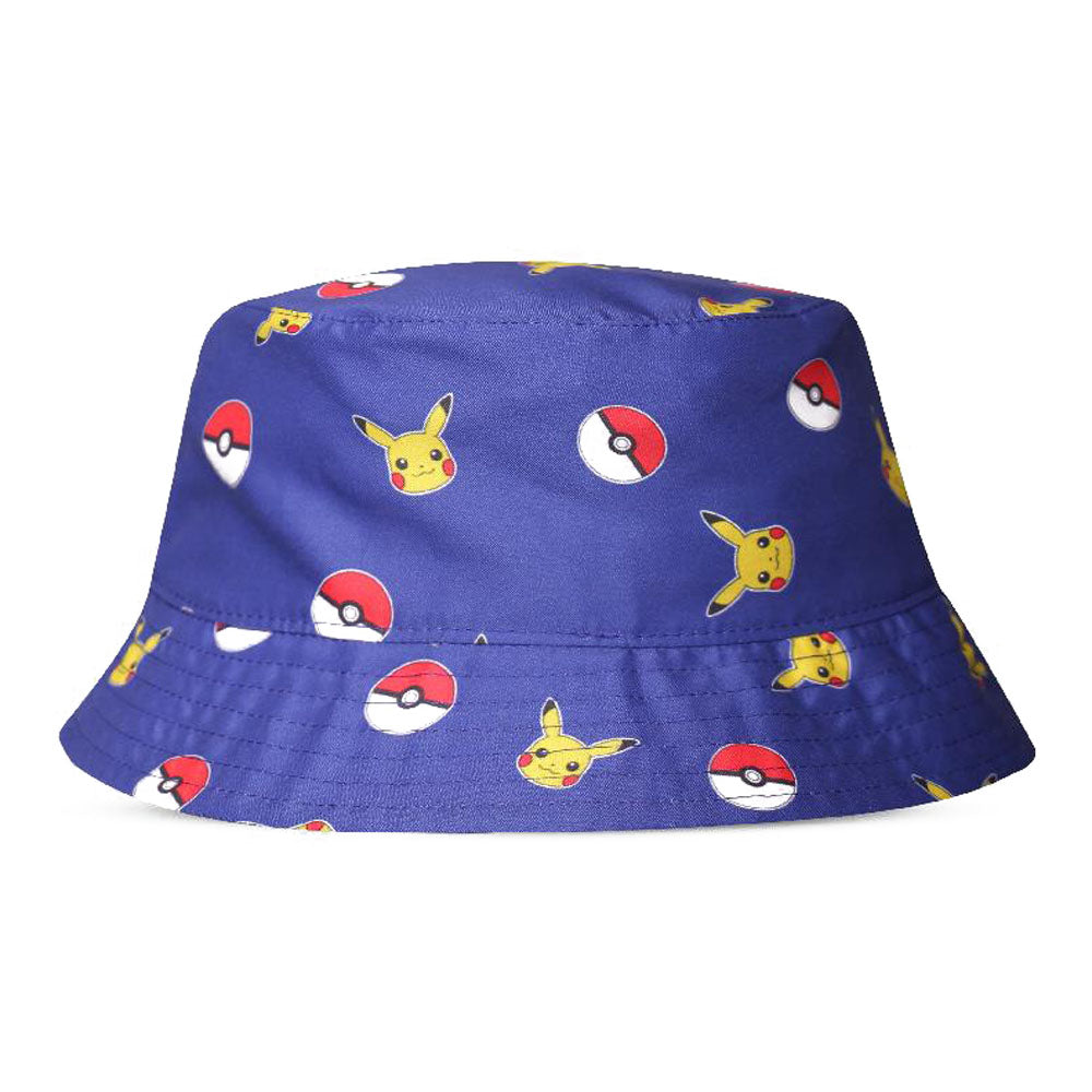 POKEMON Pika & Pokeball All-Over Print Bucket Hat, Boy, Purple (FC340382POK)