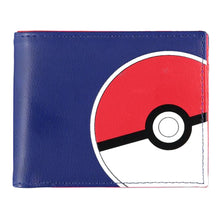 Load image into Gallery viewer, POKEMON Pika &amp; Pokeball All-Over Print Bi-fold Wallet, Unisex, Blue/Red (MW550634POK)
