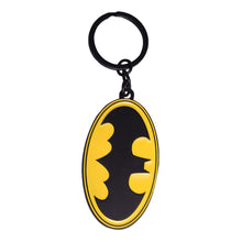 Load image into Gallery viewer, DC COMICS Batman Classic Logo Metal Keychain, Yellow/Black (KE075536BAT)

