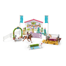 Load image into Gallery viewer, SCHLEICH Horse Club Friendship Horse Tournament Toy Playset, Unisex, 5 to 12 Years, Multi-colour (42440)
