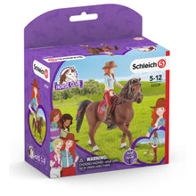 Load image into Gallery viewer, SCHLEICH Horse Club Hannah &amp; Cayenne Toy Figure Set, Unisex, 5 to 12 Years, Multi-colour (42539)
