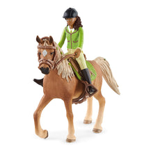 Load image into Gallery viewer, SCHLEICH Horse Club Sarah &amp; Mystery Toy Figure Set, Unisex, 5 to 12 Years, Multi-colour (42542)
