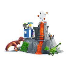 Load image into Gallery viewer, SCHLEICH Dinosaur Volcano Expedition Base Camp Toy Playset, Unisex, 4 to 10 Years, Multi-colour (42564)
