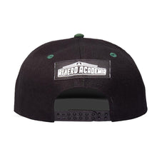 Load image into Gallery viewer, MY HERO ACADEMIA Logo Snapback Baseball Cap, Black/Green (SB812765MHA)
