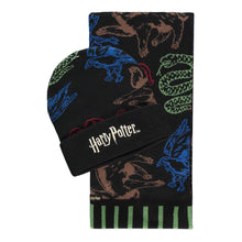 Load image into Gallery viewer, HARRY POTTER Wizards Unite Hogwarts Houses Beanie &amp; Scarf Giftset (GS802600HPT)
