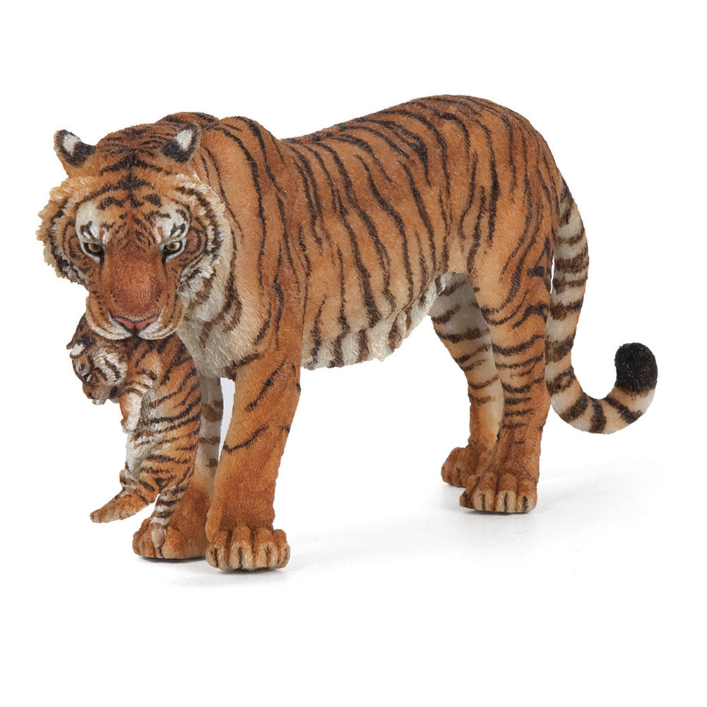 PAPO Wild Animal Kingdom Tigress with Cub Toy Figure, Three Years or Above, Multi-colour (50118)