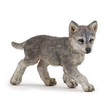 Load image into Gallery viewer, PAPO Wild Animal Kingdom Wolf Cub Toy Figure (50162)
