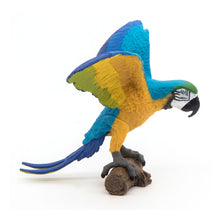 Load image into Gallery viewer, PAPO Wild Animal Kingdom Blue Ara Parrot Toy Figure, Three Years or Above, Multi-colour (50235)
