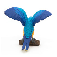 Load image into Gallery viewer, PAPO Wild Animal Kingdom Blue Ara Parrot Toy Figure, Three Years or Above, Multi-colour (50235)
