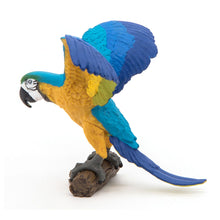 Load image into Gallery viewer, PAPO Wild Animal Kingdom Blue Ara Parrot Toy Figure, Three Years or Above, Multi-colour (50235)
