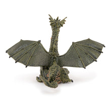 Load image into Gallery viewer, PAPO The Enchanted World Green Winged Dragon with Flame Toy Figure, Three Years or Above, Green (39025)
